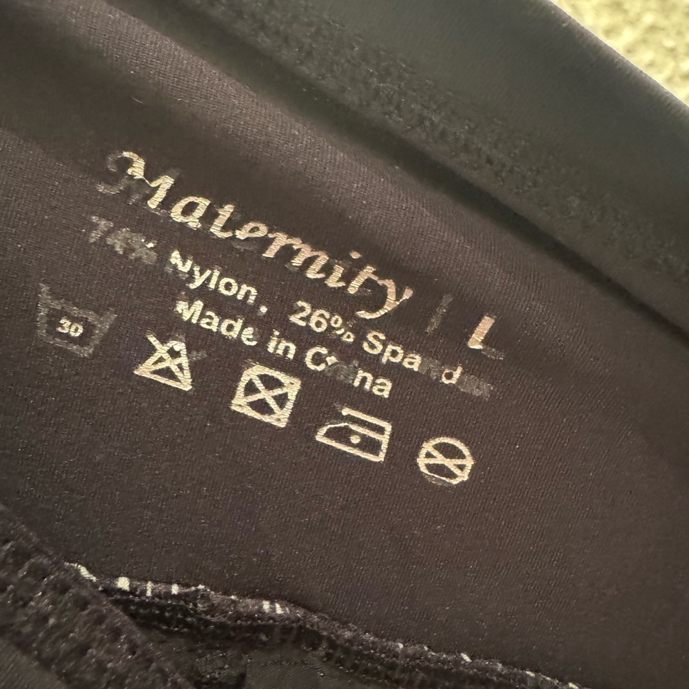 AMPOSH Women's Maternity Over Belly Buttery Soft Workout Short in Grey Sage - Picture 5 of 5